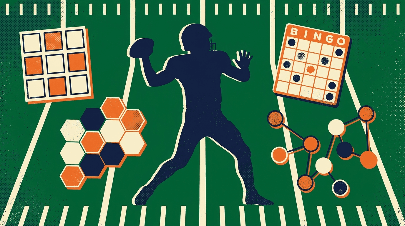 Stylized illustration for The Best NFL Trivia Games Online in 2026