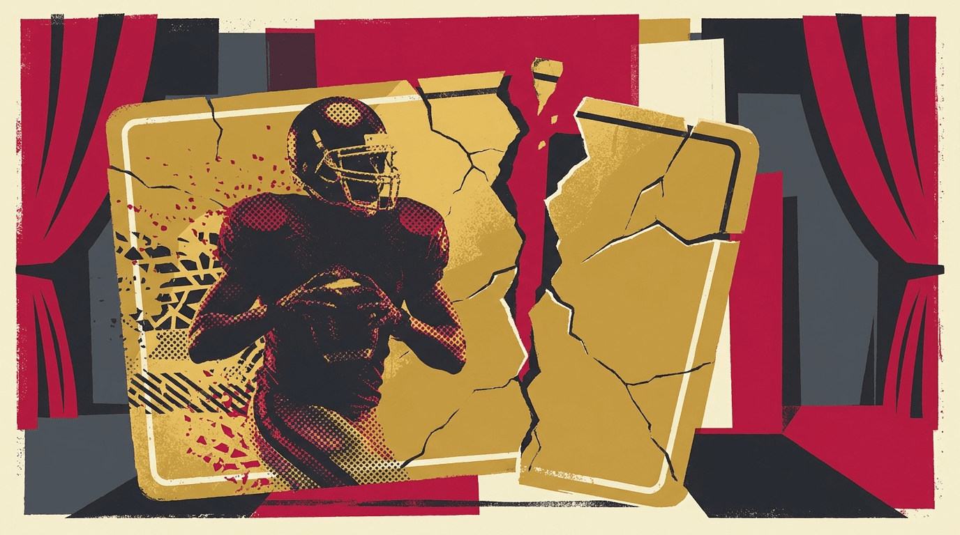 Stylized illustration for The 10 Biggest NFL Draft Busts of All Time, Ranked
