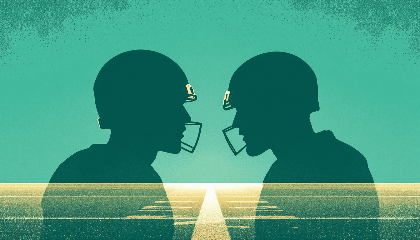 Stylized illustration for The Greatest Cornerbacks in NFL History