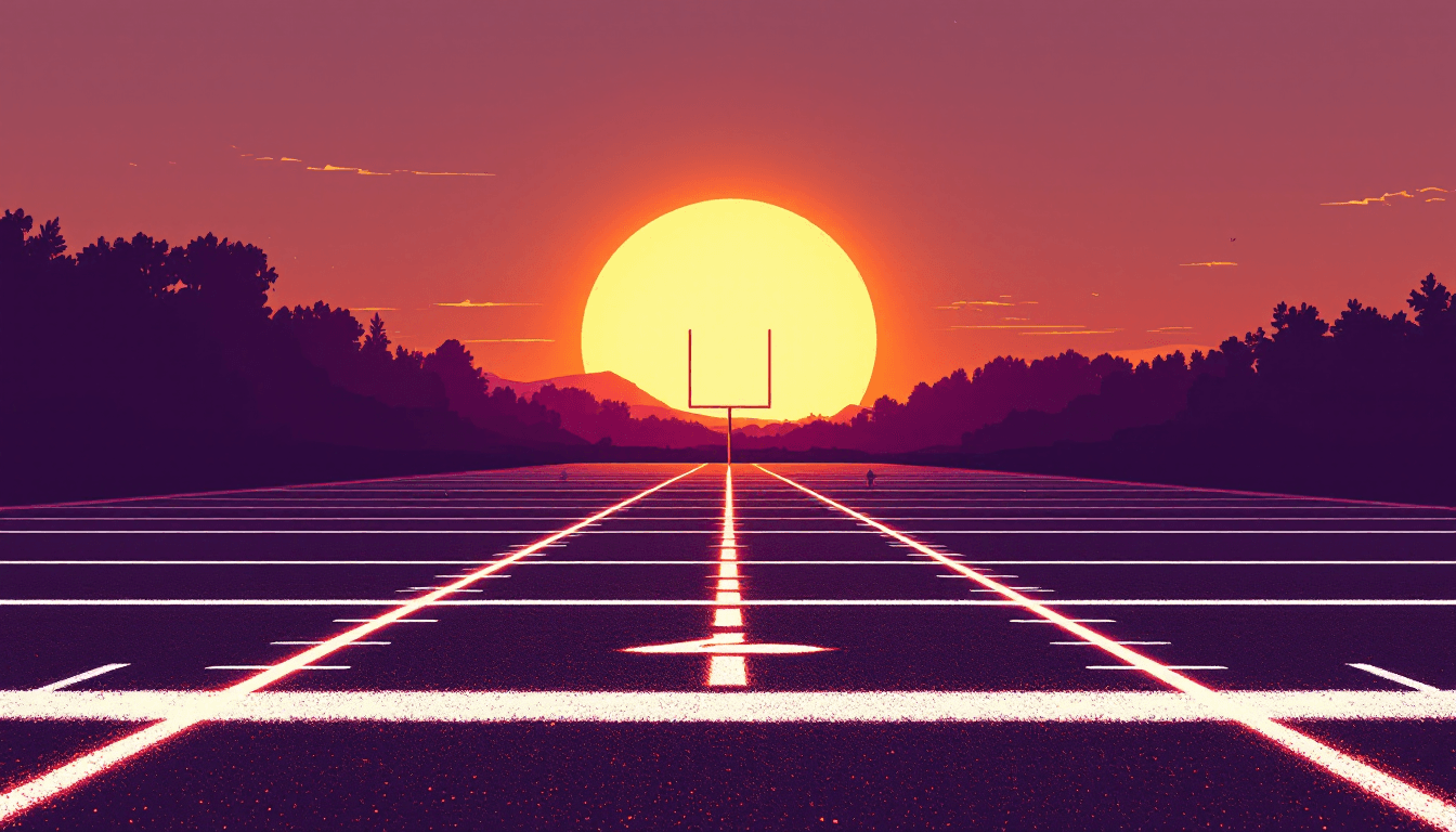 Stylized illustration for The Greatest Game-Winning Drives in NFL History
