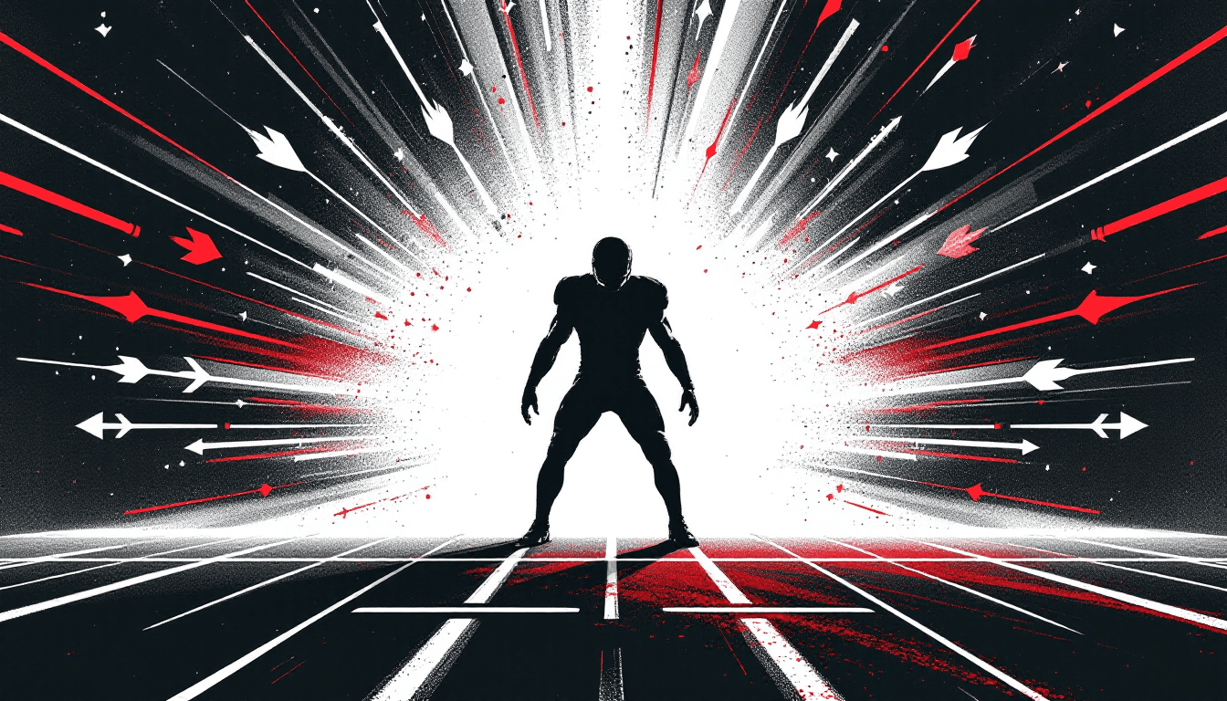 Stylized illustration for The Greatest Linebackers in NFL History