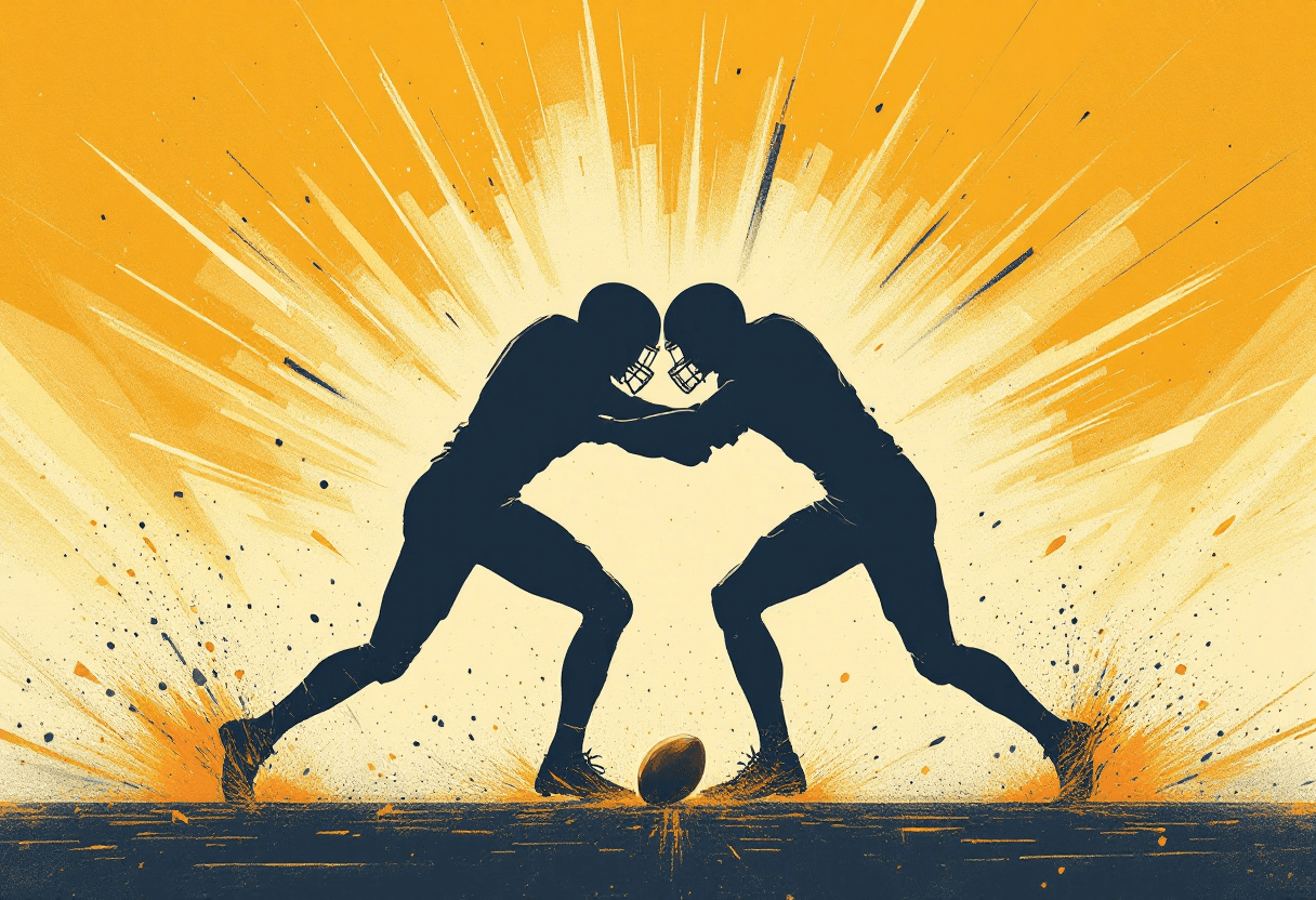 Editorial illustration: The Greatest Linebackers in NFL History