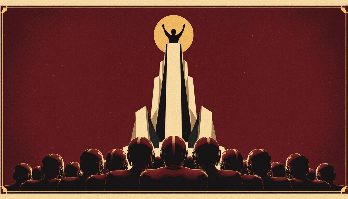 Stylized illustration for The Greatest NFL Dynasties of All Time