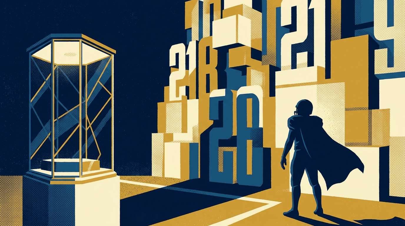 Stylized illustration for The Greatest NFL Players Who Never Won a Super Bowl