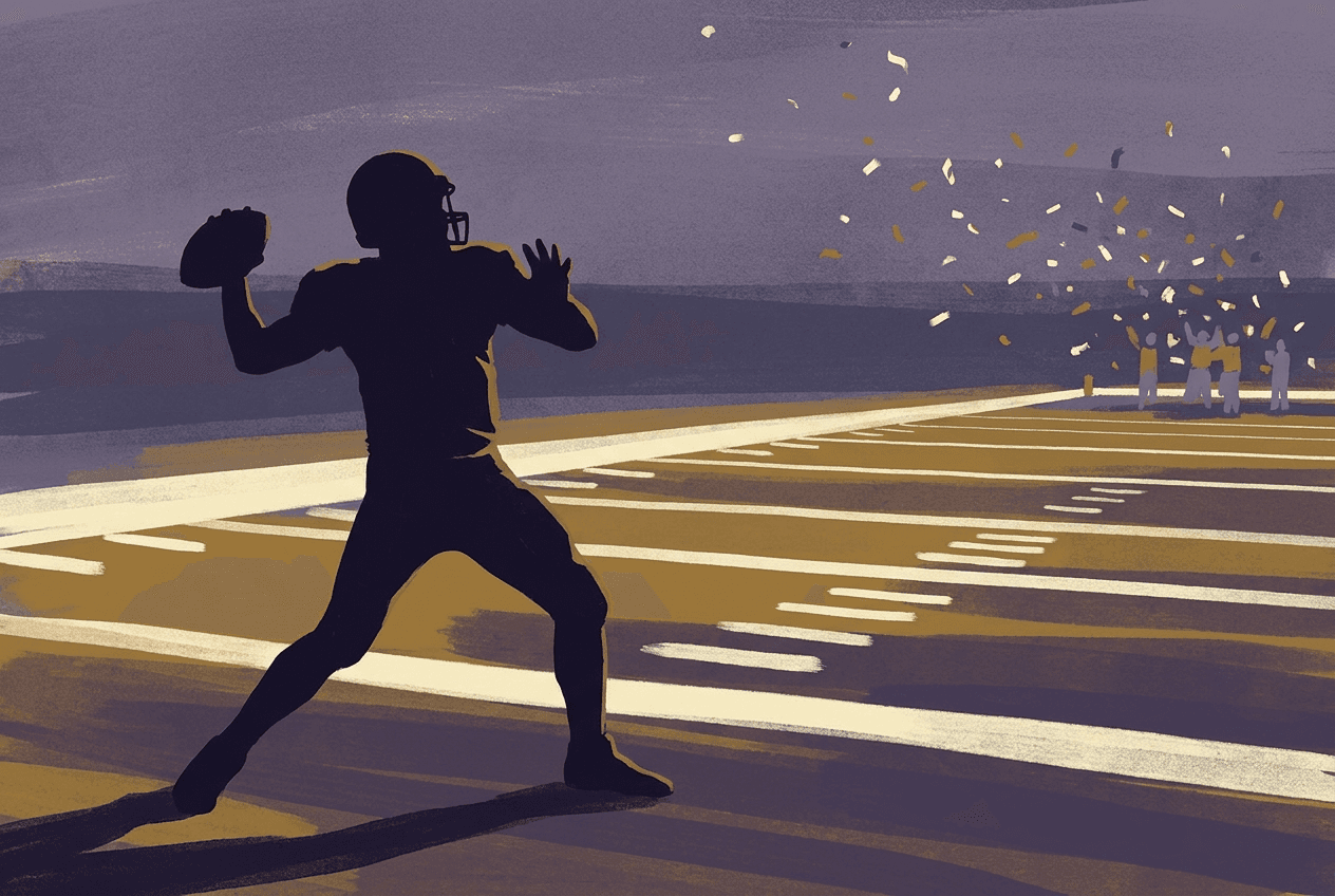 Editorial illustration: The Greatest NFL Players Who Never Won a Super Bowl