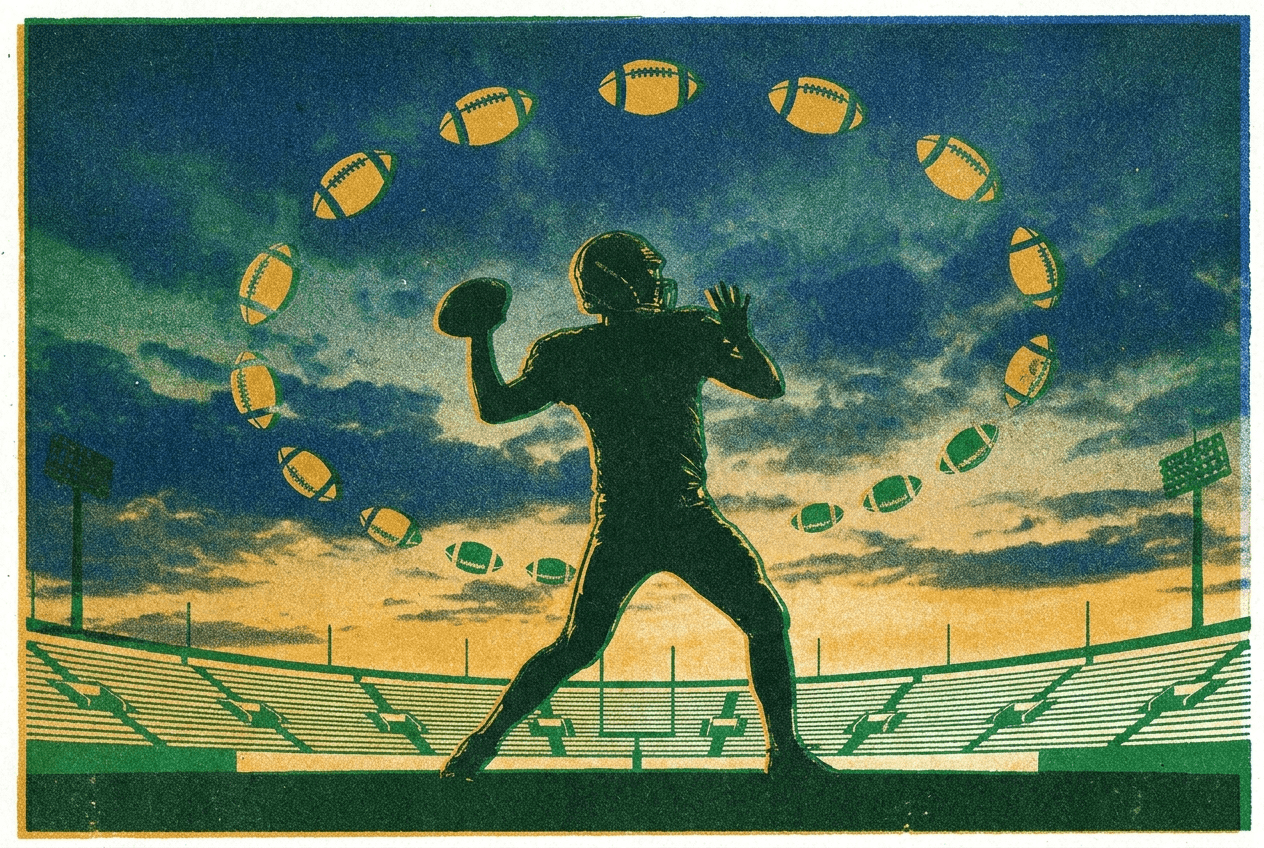 Editorial illustration: The Greatest Quarterbacks in NFL History, Ranked