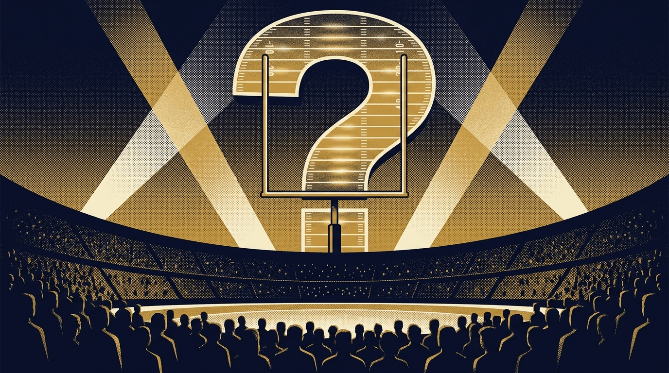 Stylized illustration for 35 Hard NFL Trivia Questions