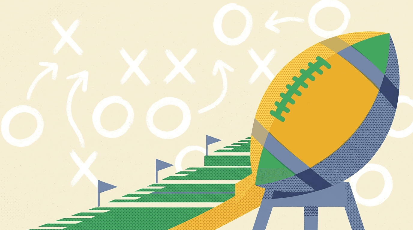 Stylized illustration for NFL Trivia for Beginners: 27 Easy Questions & Answers